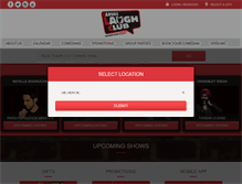 Tablet Screenshot of canvaslaughclub.com